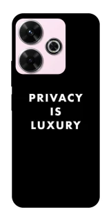 Чохол на Xiaomi Poco M6 4G Privacy is luxury фото 1 з 1