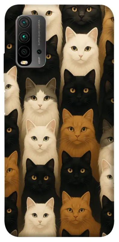 Чохол на Xiaomi Redmi 9T Colorful Cat Collage фото 1 з 1