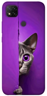 Чохол на Xiaomi Redmi 9C Кіт-підглядач фото 1 з 1
