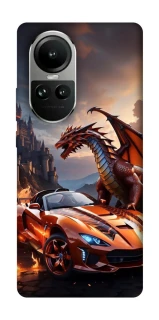 Чехол на Oppo Reno 10 Сar and dragon фото 1 из 2