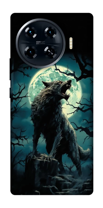 Чехол на TECNO Spark 20 Pro+ Волк под луной фото 1 из 1