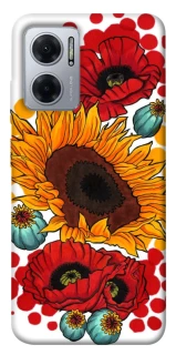 Чохол на Xiaomi Redmi Note 11E Соняшники та маки фото 1 Чохол на Xiaomi Redmi Note 11E Соняшники та маки фото 1 з 1