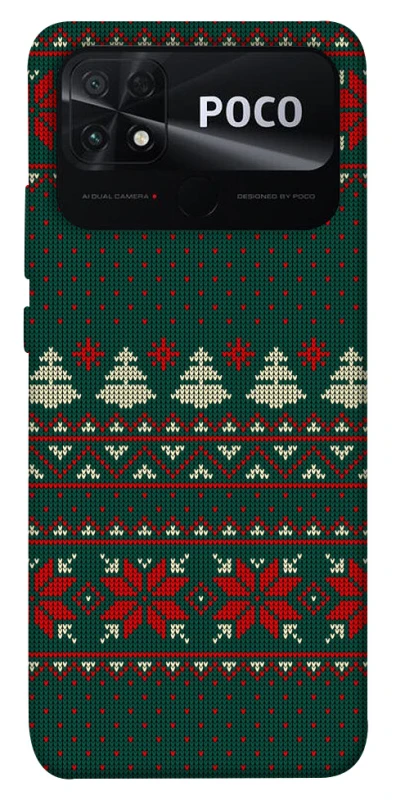Чохол на Xiaomi Poco C40 Christmas jumper ver.4 фото 1 з 1
