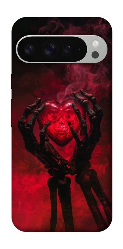 Чохол на Google Pixel 9 Pro XL Heart in the hands of a skeleton фото 1 з 1