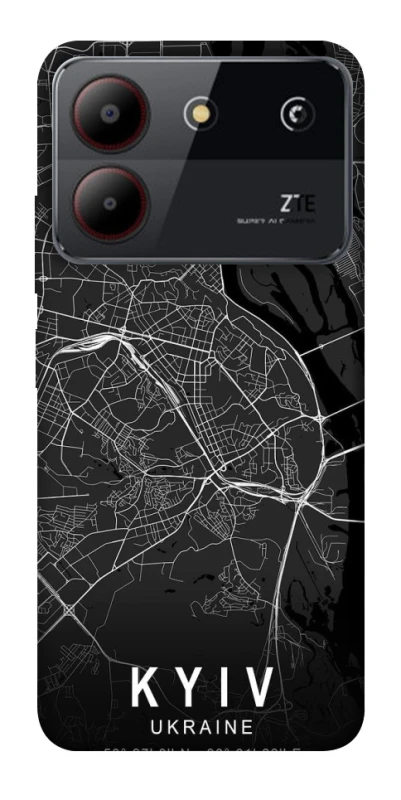 Чохол на ZTE Blade A54 4G Kyiv map фото 1 з 1