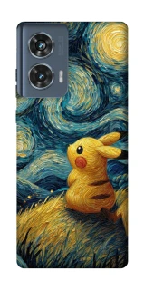 Чехол на Motorola Edge 50 Pikachu and Van Gogh фото 1 из 1