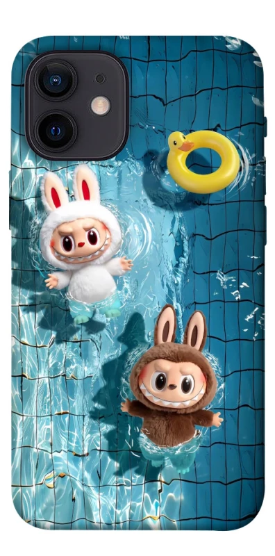 Чохол на Apple iPhone 12 mini (5.4") Labubu in the pool фото 1 з 1