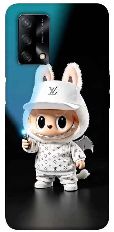 Чохол на Oppo A74 4G Labubu with flashlight ver.1 фото 1 з 1