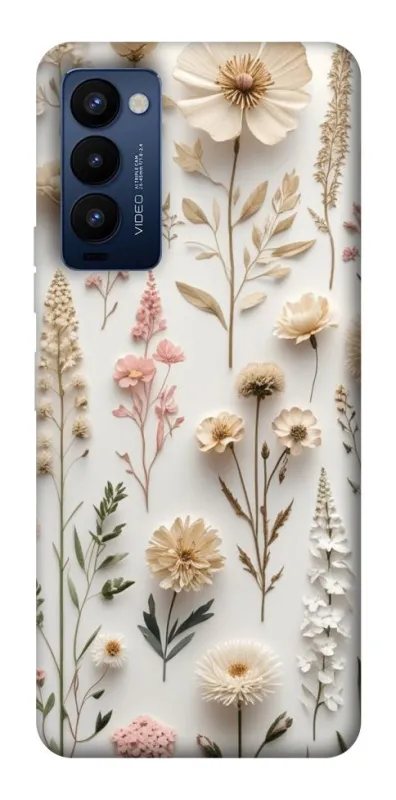 Чехол на TECNO Camon 18 Pro Floral design ver.1 фото 1 из 1