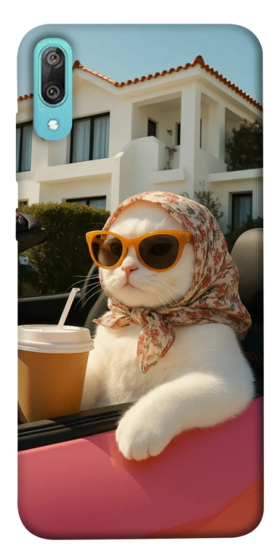 Чехол на Huawei Y6 Pro (2019) Stylish Cat Cruise фото 1 из 1