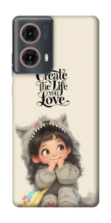 Чехол на Motorola Moto G85 Create the life you love фото 1 из 1