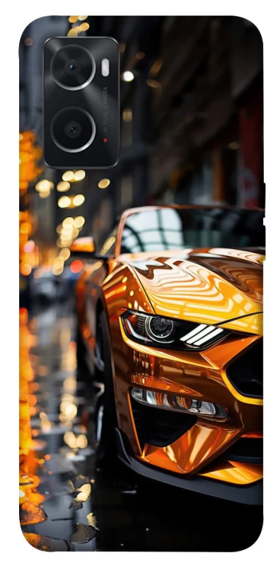 Чохол на Oppo A76 4G Golden sports car фото 1 з 1