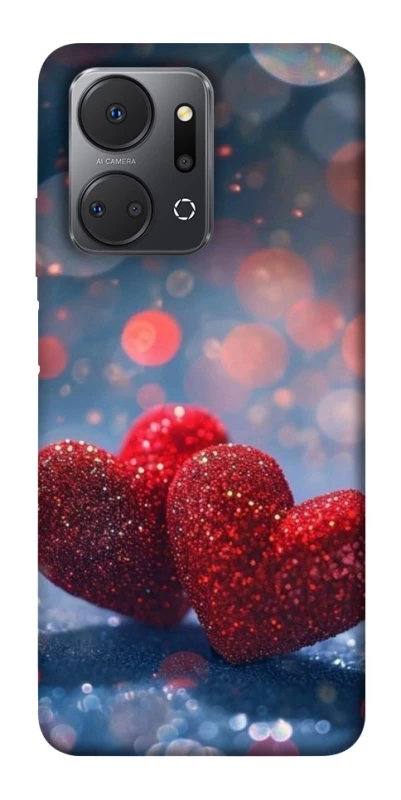 Чохол на Huawei Honor X7a Red hearts фото 1 з 1