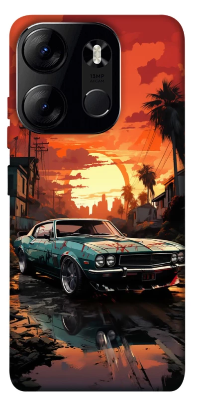 Чохол на Tecno Spark Go 2023 Car at sunset фото 1 з 1
