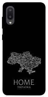 Чохол на Samsung Galaxy A02 Ukraine black map фото 1 з 1