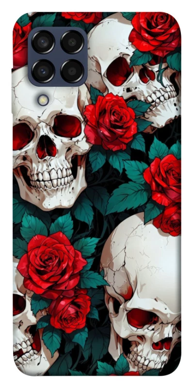 Чохол на Samsung Galaxy M33 5G skull and rose фото 1 з 1