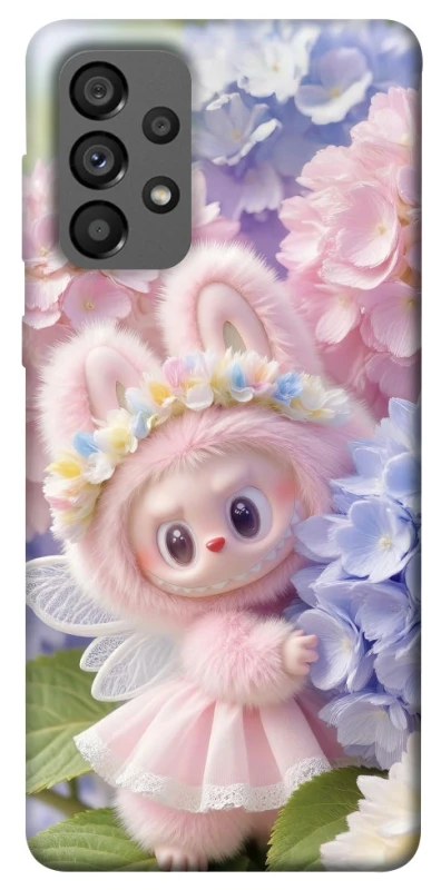 Чохол на Samsung Galaxy A73 5G Labubu & Flowers ver.1 фото 1 з 1