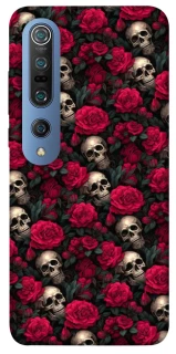 Чехол на Xiaomi Mi 10 / Mi 10 Pro Черепа и розы фото 1 из 1