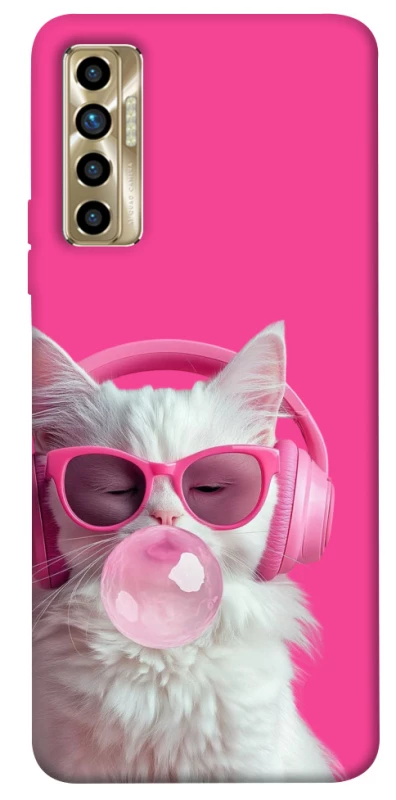 Чохол на TECNO Camon 17P Pink kitty фото 1 з 1