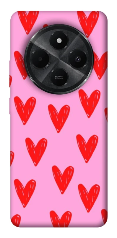 Чехол на Xiaomi Poco M7 Red hearts 2 фото 1 из 1