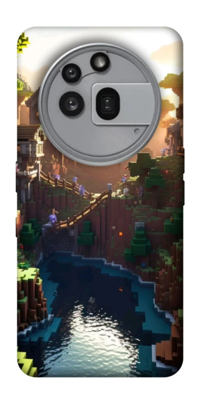 Чохол на Nothing Phone (3a) Pro Minecraft sunset фото 1 з 1