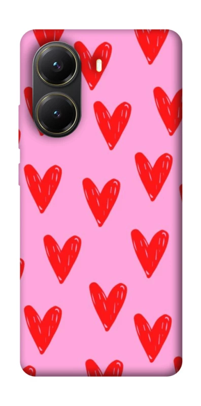 Чохол на Xiaomi Poco X7 Pro Red hearts 2 фото 1 з 1