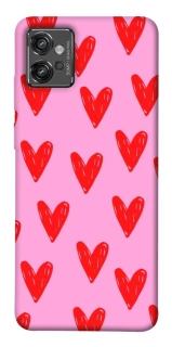 Чехол на Motorola Moto G32 Red hearts 2 фото 1 из 1