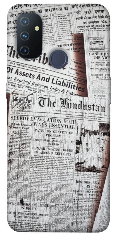 Чехол на OnePlus Nord N100 Газеты фото 1 из 1