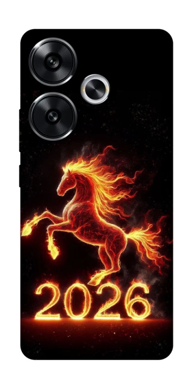 Чохол на Xiaomi Poco F6 Red Fire Horse ver.1 фото 1 з 1