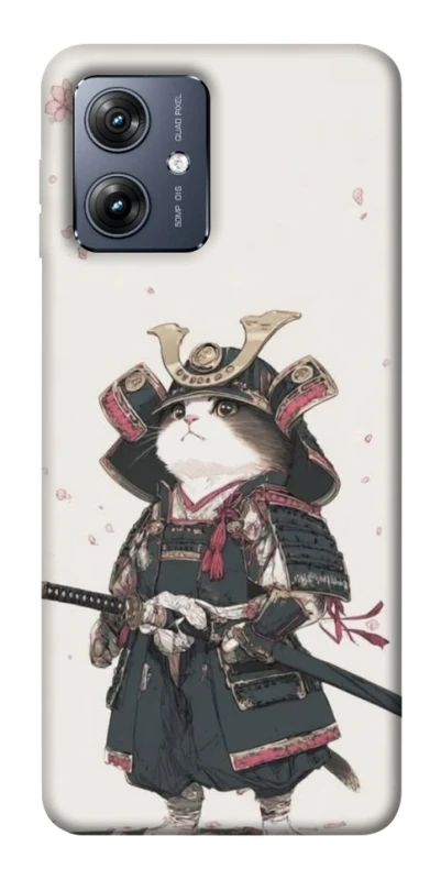 Чохол на Motorola Moto G54 Samurai Cat Warrior фото 1 з 1