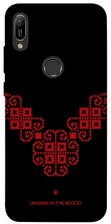 Чохол на Huawei Y6 (2019) Чорно-червона вишиванка фото 1 з 1
