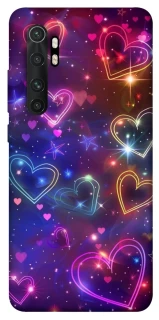 Чехол на Xiaomi Mi Note 10 Lite Drawn hearts фото 1 из 1