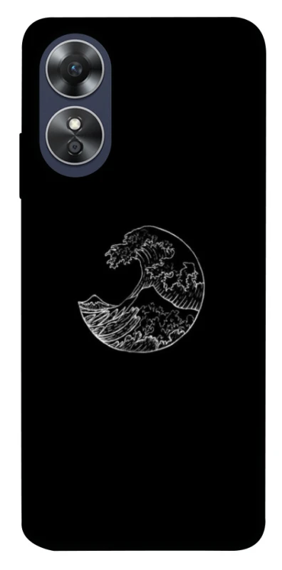 Чохол на Oppo A17 Black tsunami фото 1 з 1