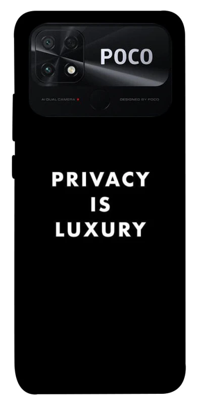 Чохол на Xiaomi Poco C40 Privacy is luxury фото 1 з 1
