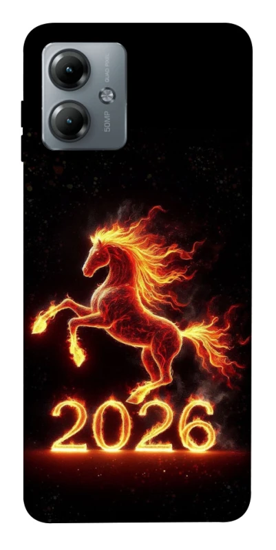 Чехол на Motorola Moto G14 Red Fire Horse ver.1 фото 1 из 1