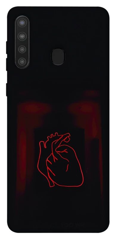 Чехол на Samsung Galaxy A21 Красное сердце фото 1 из 1