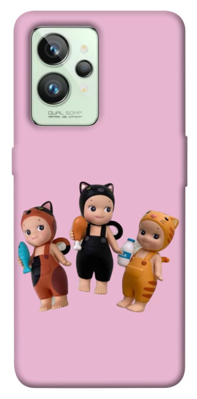 Чохол на Realme GT2 Cat Cafe Trio фото 1 з 1