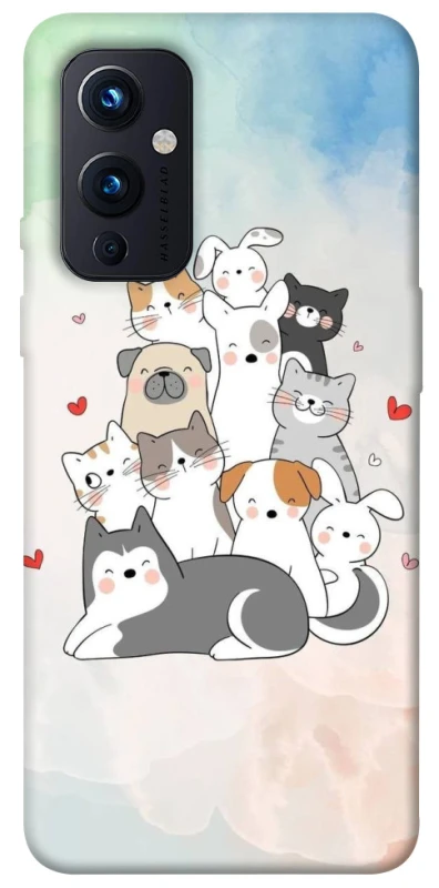Чохол на OnePlus 9 Funny Pets ver.2 фото 1 з 1