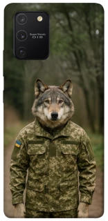 Чехол на Samsung Galaxy S10 Lite Волк защитник фото 1 из 1