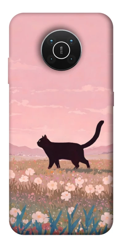 Чохол на Nokia X10 / X20 cat on a field фото 1 з 1