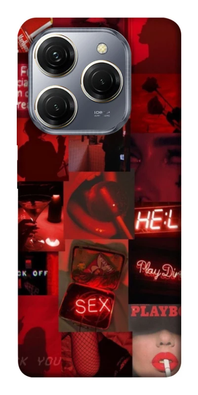 Чехол на TECNO Spark 20 Pro Love collage ver.3 фото 1 из 1