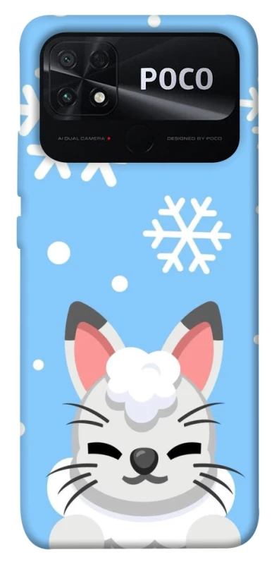 Чохол на Xiaomi Poco C40 Adopt Me Snow Kitty Smile фото 1 з 1