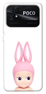 Чохол на Xiaomi Poco C40 Minimal Bunny Peek фото 1 з 1