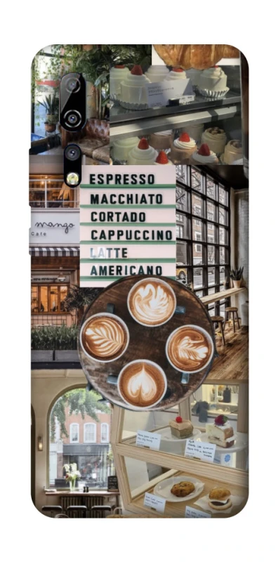 Чохол на ZTE Axon 10 Pro Coffee collage ver.5 фото 1 з 1