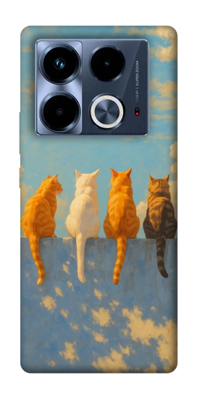 Чохол на Infinix Note 40 4G cats on wall фото 1 з 1