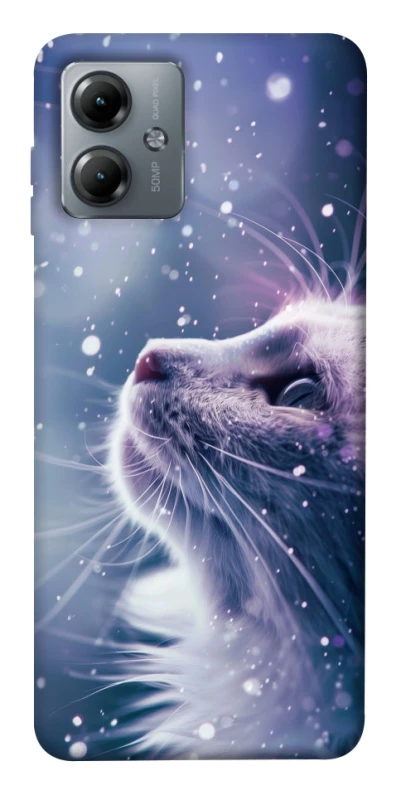 Чохол на Motorola Moto G14 Snow cat фото 1 з 1