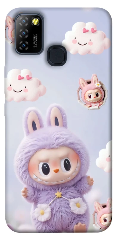 Чохол на Infinix Hot 10 Lite Labubu & clouds фото 1 з 1