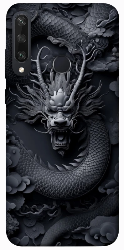 Чехол на Huawei Y6p black dragon фото 1 из 1