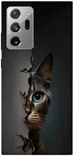 Чехол на Samsung Galaxy Note 20 Ultra Кот-подглядыватель v2 фото 1 из 1