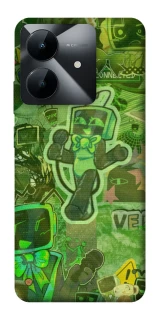 Чехол на Realme Note 60x Dandysworld tv green theme фото 1 из 1